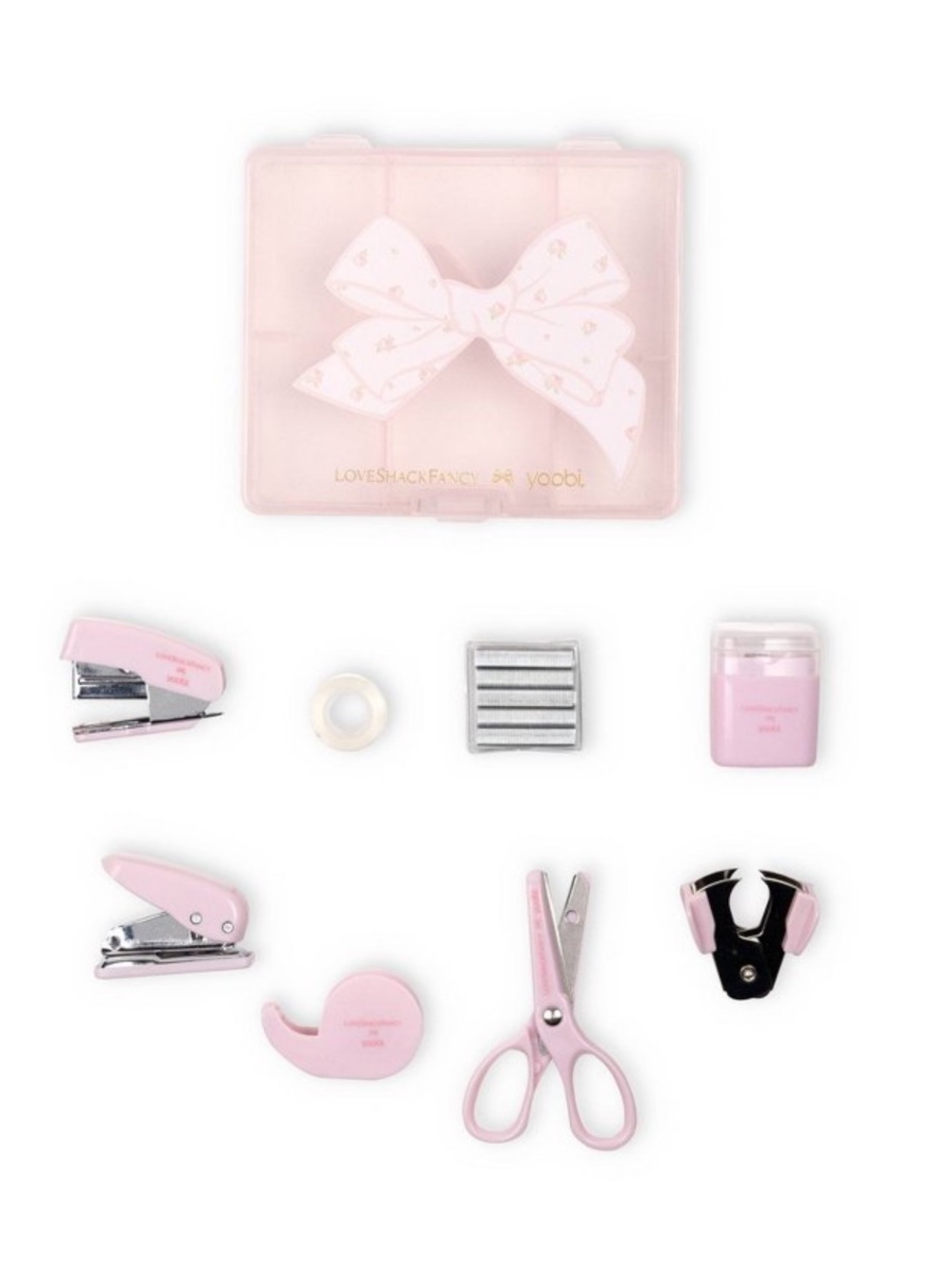 LoveShackFancy x Target Pink Mini Office Supply Kit